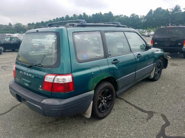 JF1SF63501H715192 - 2001 SUBARU FORESTER L GREEN photo 4