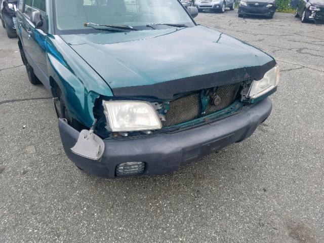 JF1SF63501H715192 - 2001 SUBARU FORESTER L GREEN photo 9