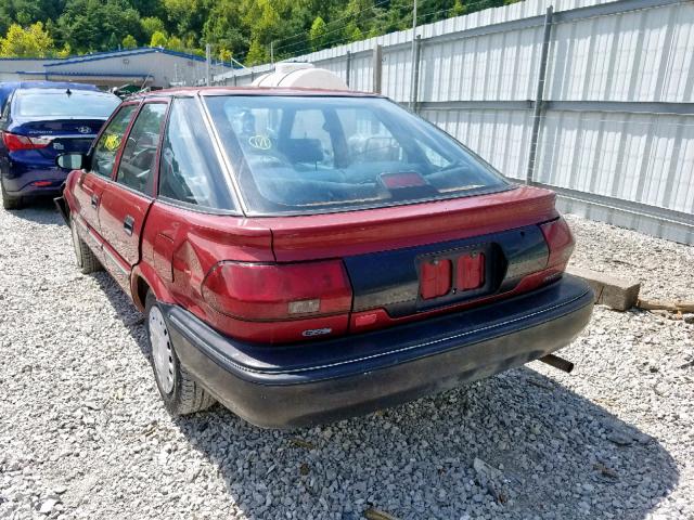 1Y1SK6460MZ020363 - 1991 GEO PRIZM RED photo 3