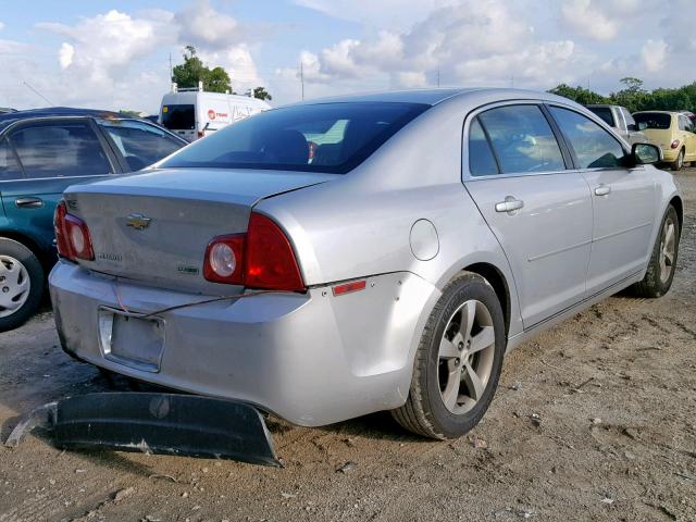 1G1ZC5EU2BF176905 - 2011 CHEVROLET MALIBU 1LT 银色 照片 4