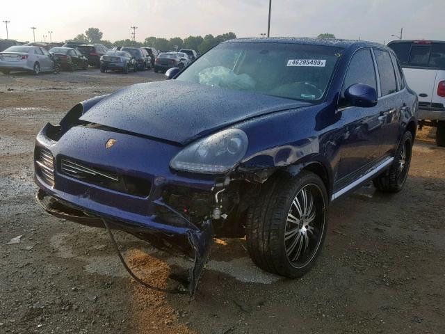 WP1AB29P83LA60894 - 2003 PORSCHE CAYENNE S BLUE photo 2