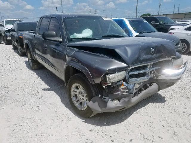 1D7HL48N73S362195 - 2003 DODGE DAKOTA QUA GRAY photo 1