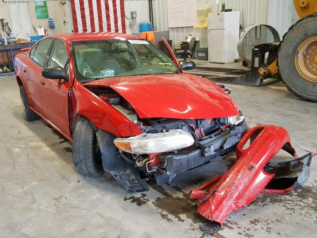 1G3NL52E24C225463 - 2004 OLDSMOBILE ALERO GL RED photo 1