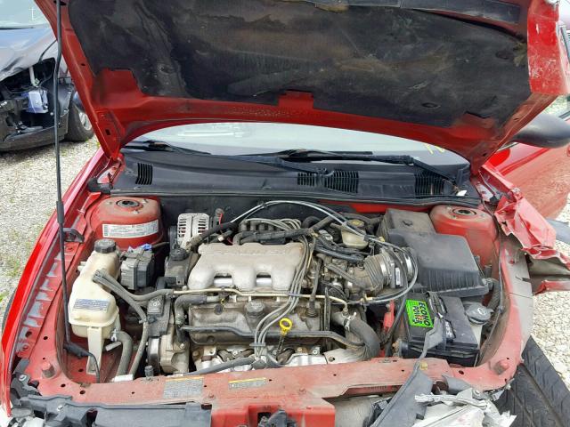 1G3NL52E24C225463 - 2004 OLDSMOBILE ALERO GL RED photo 7