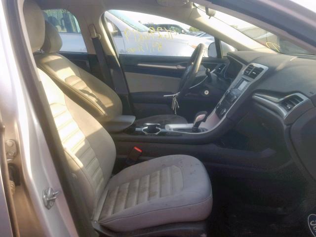 1FA6P0G77E5380317 - 2014 FORD FUSION S SILVER photo 5