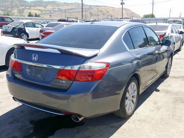 1HGCR3F81DA028540 - 2013 HONDA ACCORD EXL GREEN photo 4