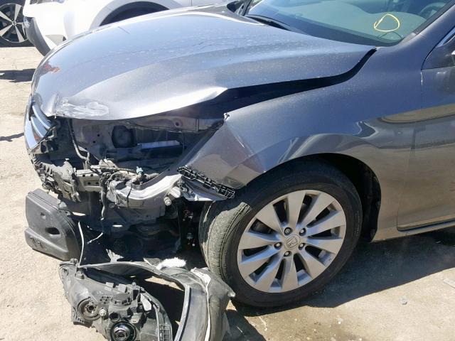 1HGCR3F81DA028540 - 2013 HONDA ACCORD EXL GREEN photo 9