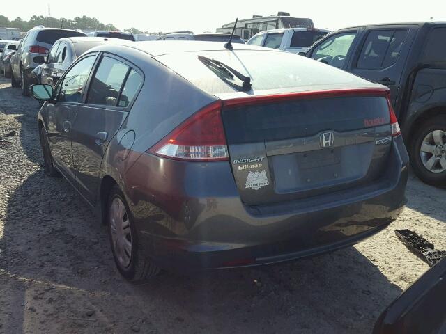 JHMZE2H52AS014653 - 2010 HONDA INSIGHT LX GRAY photo 3