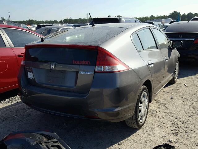 JHMZE2H52AS014653 - 2010 HONDA INSIGHT LX GRAY photo 4