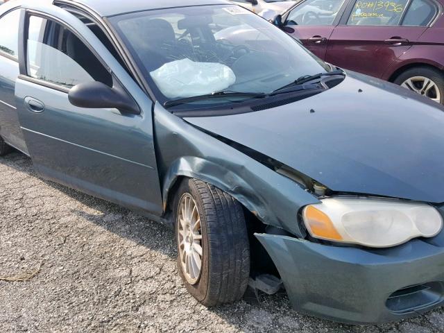 1C3EL56R55N619269 - 2005 CHRYSLER SEBRING TO TURQUOISE photo 9