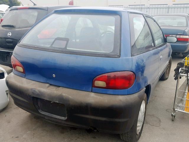 2S2AB21H916605521 - 2001 SUZUKI SWIFT BASE BLUE photo 4