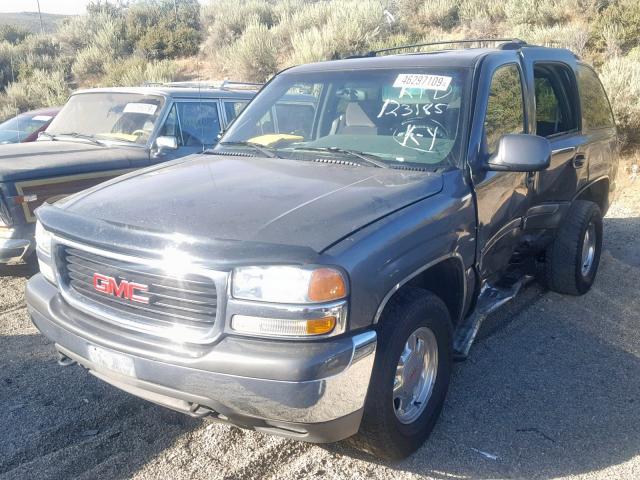 1GKEK13ZX2J312831 - 2002 GMC YUKON GRAY photo 2