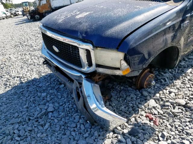 1FTSW30P43EC66490 - 2003 FORD F350 SRW S BLUE photo 9