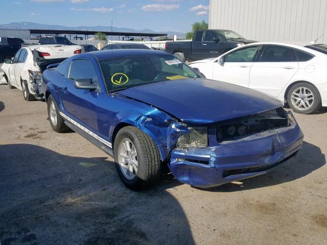 1ZVHT80N065103089 - 2006 FORD MUSTANG BLUE photo 1