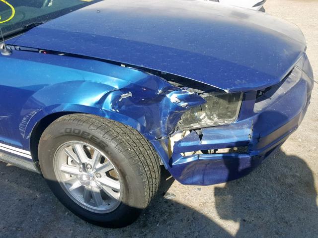 1ZVHT80N065103089 - 2006 FORD MUSTANG BLUE photo 9