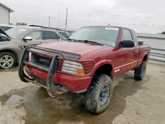 1GTDT19W9Y8134024 - 2000 GMC SONOMA RED photo 2