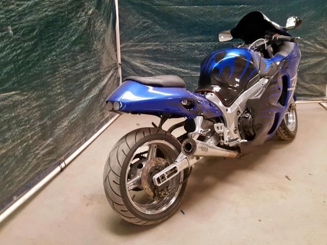 JS1GW71A212103224 - 2001 SUZUKI GSX1300 R BLUE photo 4