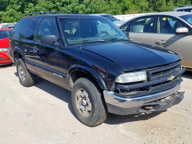 1GNCT18X43K139334 - 2003 CHEVROLET BLAZER BLACK photo 1