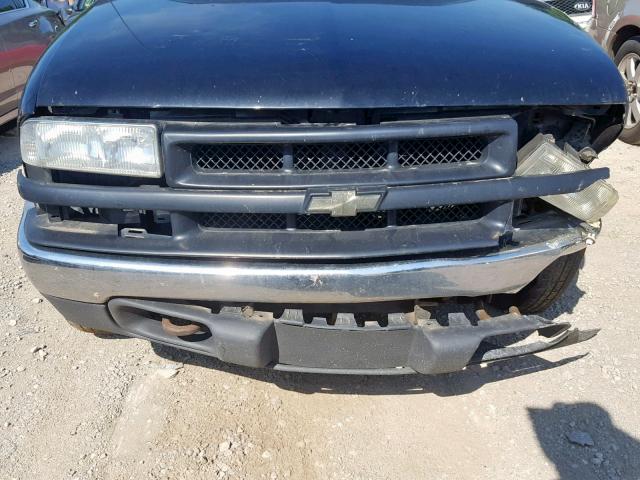 1GNCT18X43K139334 - 2003 CHEVROLET BLAZER BLACK photo 10