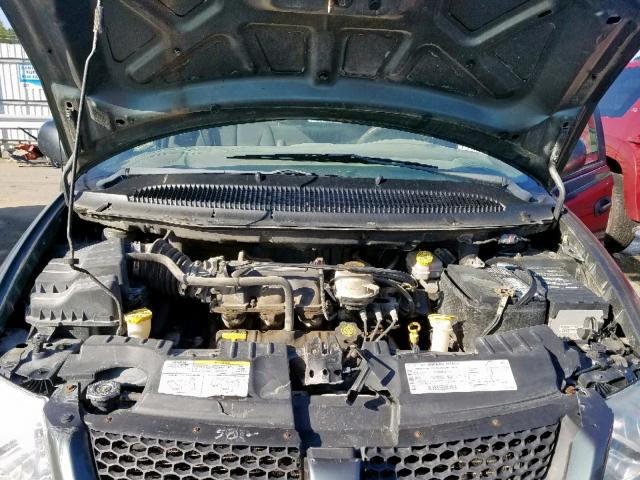 1B4GP25322B675720 - 2002 DODGE CARAVAN SE TEAL photo 7