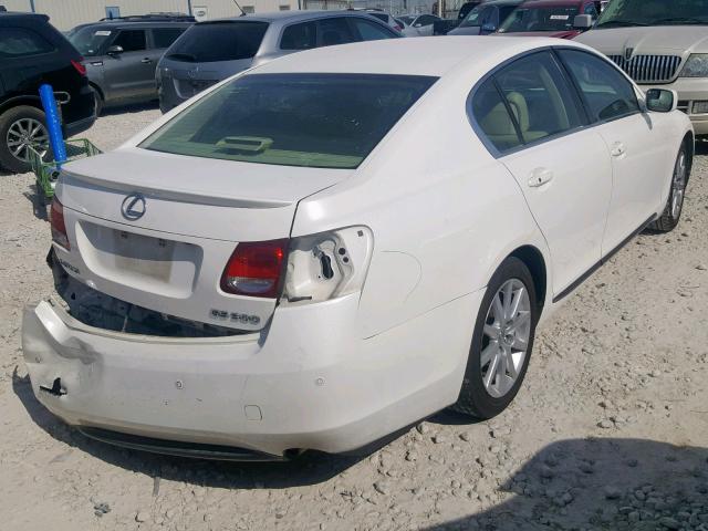 JTHBH96SX65004954 - 2006 LEXUS GS 300 WHITE photo 4