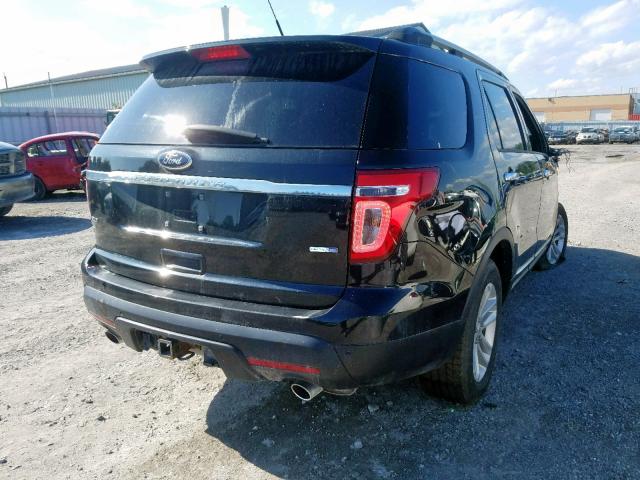 1FM5K8D82EGC15503 - 2014 FORD EXPLORER X BLACK photo 4