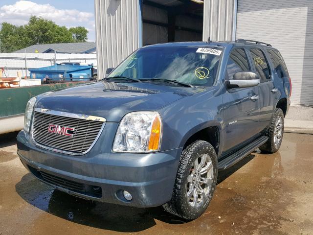 1GKFK13028R151231 - 2008 GMC YUKON BLUE photo 2