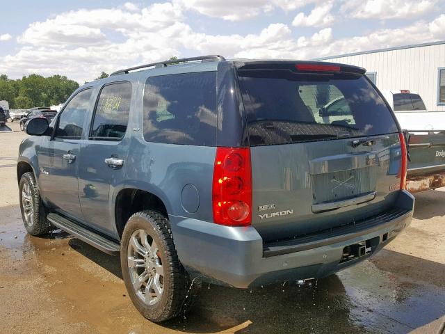 1GKFK13028R151231 - 2008 GMC YUKON BLUE photo 3