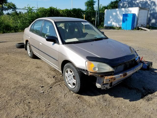 2HGES16462H938200 - 2002 HONDA CIVIC DX BEIGE photo 1