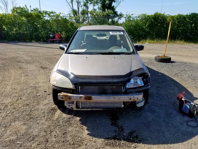 2HGES16462H938200 - 2002 HONDA CIVIC DX BEIGE photo 9