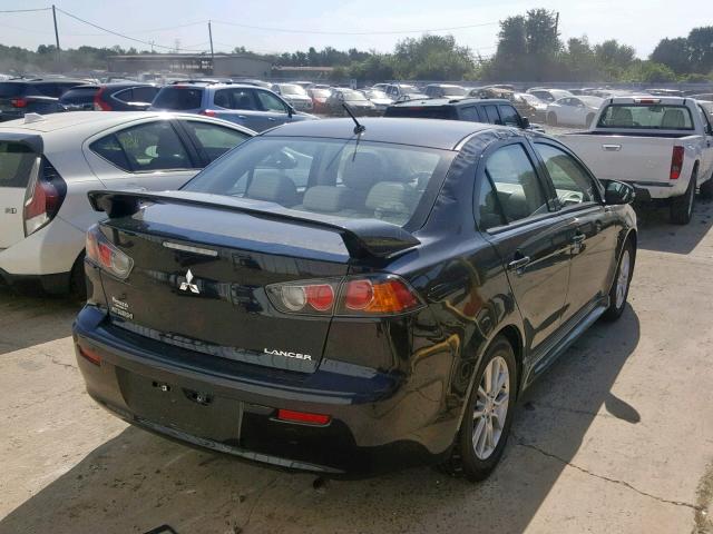 JA32U2FU6GU008575 - 2016 MITSUBISHI LANCER ES BLACK photo 4