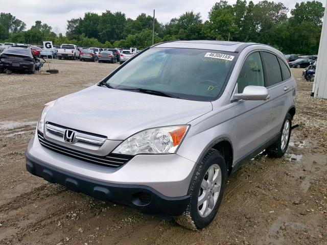 5J6RE48779L049932 - 2009 HONDA CR-V EXL SILVER photo 2