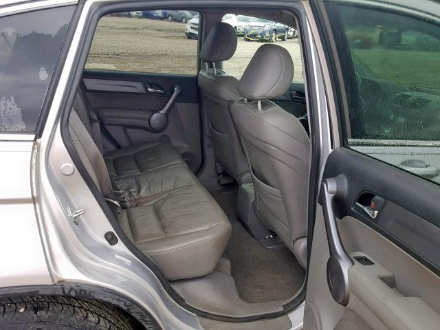 5J6RE48779L049932 - 2009 HONDA CR-V EXL SILVER photo 6