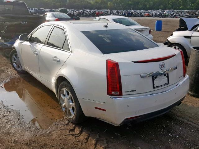 1G6DT57V080166055 - 2008 CADILLAC CTS HI FEA WHITE photo 3