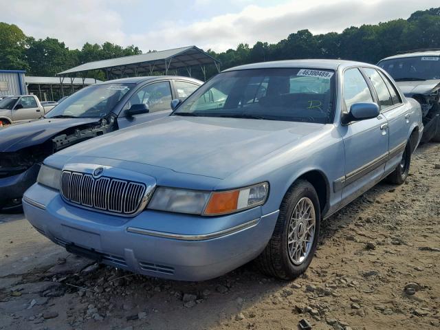 2MEFM74W0XX701671 - 1999 MERCURY GRAND MARQ BLUE photo 2