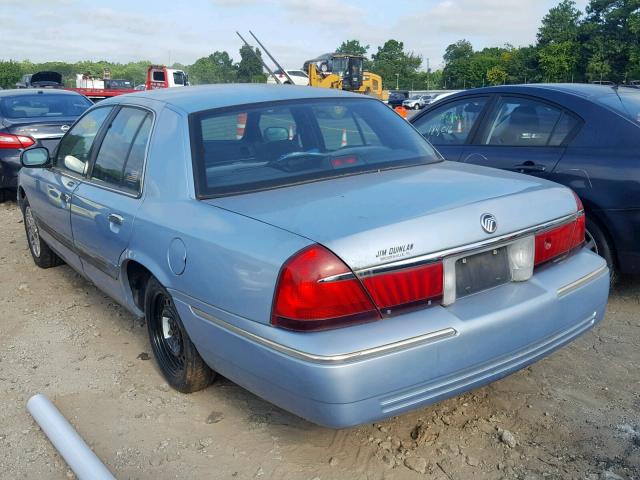 2MEFM74W0XX701671 - 1999 MERCURY GRAND MARQ BLUE photo 3