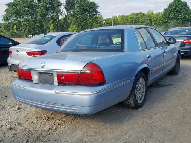 2MEFM74W0XX701671 - 1999 MERCURY GRAND MARQ BLUE photo 4