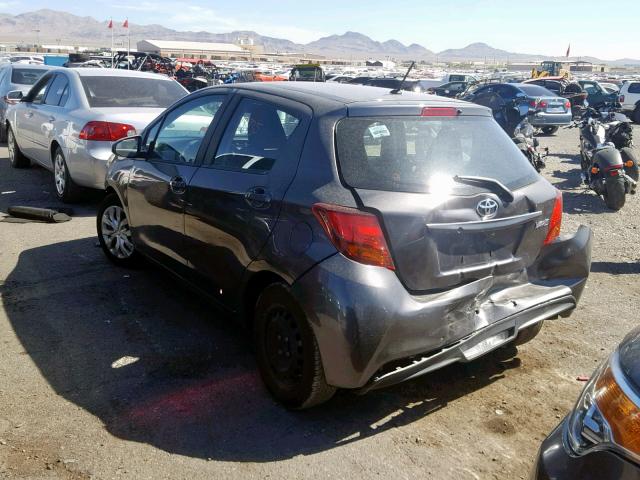 VNKKTUD35GA056703 - 2016 TOYOTA YARIS L GRAY photo 3