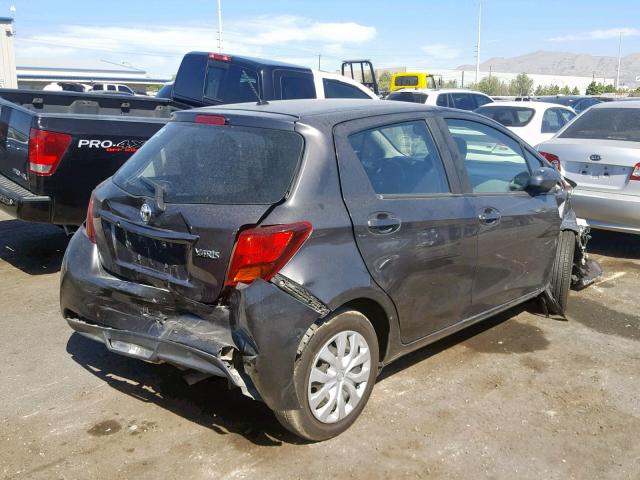 VNKKTUD35GA056703 - 2016 TOYOTA YARIS L GRAY photo 4