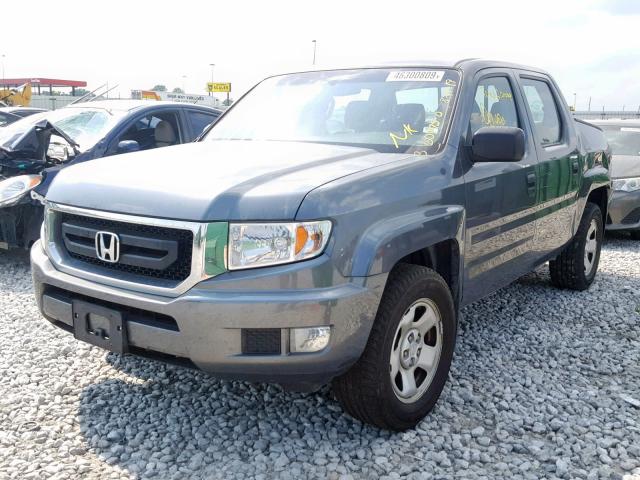 5FPYK1F27BB001914 - 2011 HONDA RIDGELINE GRAY photo 2