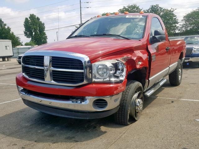 3D7KS26A47G845878 - 2007 DODGE RAM 2500 S RED photo 2