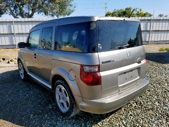 5J6YH18927L015848 - 2007 HONDA ELEMENT SC GRAY photo 3