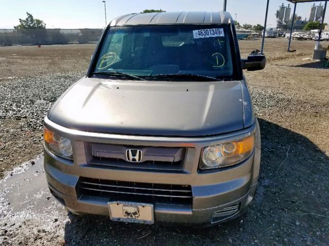 5J6YH18927L015848 - 2007 HONDA ELEMENT SC GRAY photo 9