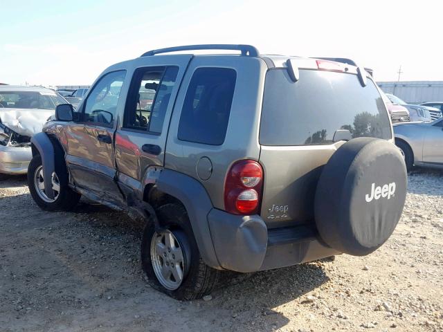 1J4GL48K45W593976 - 2005 JEEP LIBERTY SP GOLD photo 3