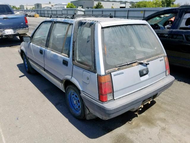 JHMAN5521GC007009 - 1986 HONDA CIVIC 1500 BLUE photo 3