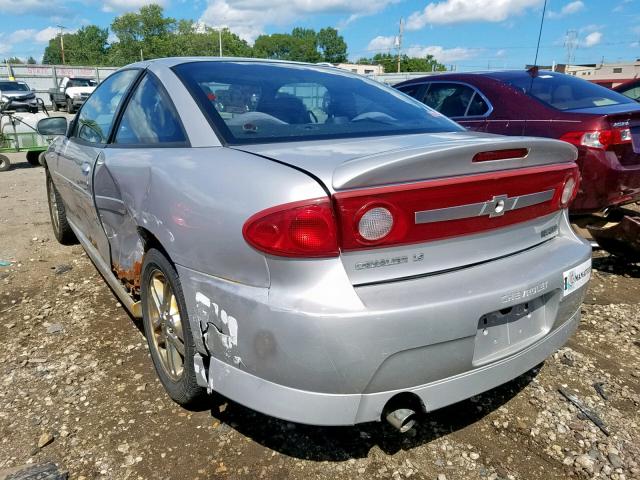 1G1JH14FX37219330 - 2003 CHEVROLET CAVALIER L SILVER photo 3