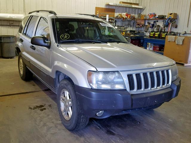 1J4GW48N54C434336 - 2004 JEEP GRAND CHER SILVER photo 1