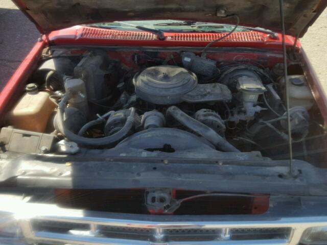 1GTCS19Z3M8537953 - 1991 GMC SONOMA RED photo 7