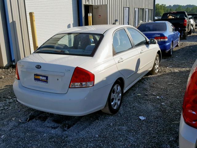 KNAFE221095656564 - 2009 KIA SPECTRA EX WHITE photo 4