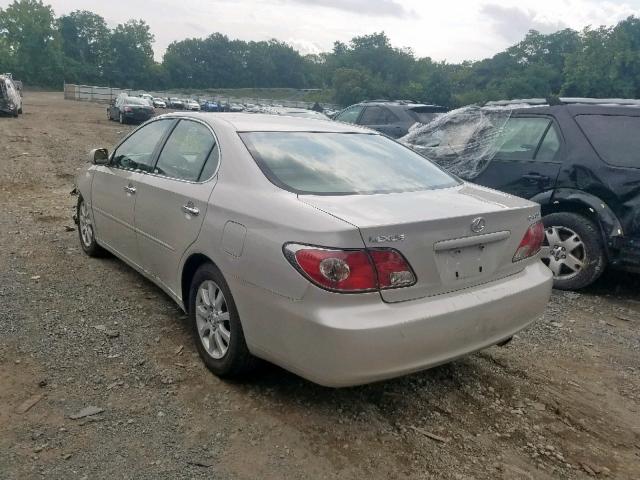 JTHBF30G820051284 - 2002 LEXUS ES 300 SILVER photo 3